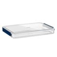 thumbnail image 2 of Stackable Plastic Storage Container with Latching Lid for Seasonal Decor, Transparent Under Bed Organizer for Linens And Crafts, Space Saving Bin for Closet Storage, A Document Storage Box, 2 of 9