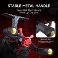 thumbnail image 4 of Fishing Reel Ice Fishing Trolling Fishing Reel Left Hand/Right Hand Metal High-Stem Raft Reel Carbon, 4 of 8