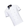 thumbnail image 1 of Baohd Polyester Restaurant Cuisine Uniforme - Résistant à l'Usure et Colorfast Facile à Entretenir Chemise Chef Cuisson Manche Blanc XXXL, 1 of 6