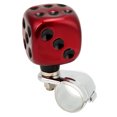 thumbnail image 3 of Vehicle Handle , Dice Shape Steering Wheel  Knob Labor Saving Universal    For Cars Trucks Tractors Boats Red, 3 of 8