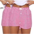 thumbnail image 1 of Shorts pour Femmes, Mignons Confortables Taille Élastique Bas Nouveau Mode Imprimé Décontracté Short, 1 of 5