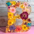 thumbnail image 1 of Rvkxad Flower Letter Night Light, Resin Floral Alphabet LED Light for Home Decor, Bedside Lamp, Gift Light, Decorative Lamp, 1 of 3