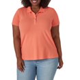 thumbnail image 1 of Lee Riders Women's Plus Short Sleeve Knit Polo, 1 of 3