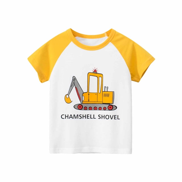 Vêtements d'Été pour Bébé Garçon T-Shirt à Col Rond à Manches Courtes en Coton Mode à Imprimé Anglais Tenue d'Été pour Bébé Garçon Vêtements d'Été pour Bébé Garçon Vêtements d'Été pour Bébé Garçon Bébé Garçon Shower de Bébé