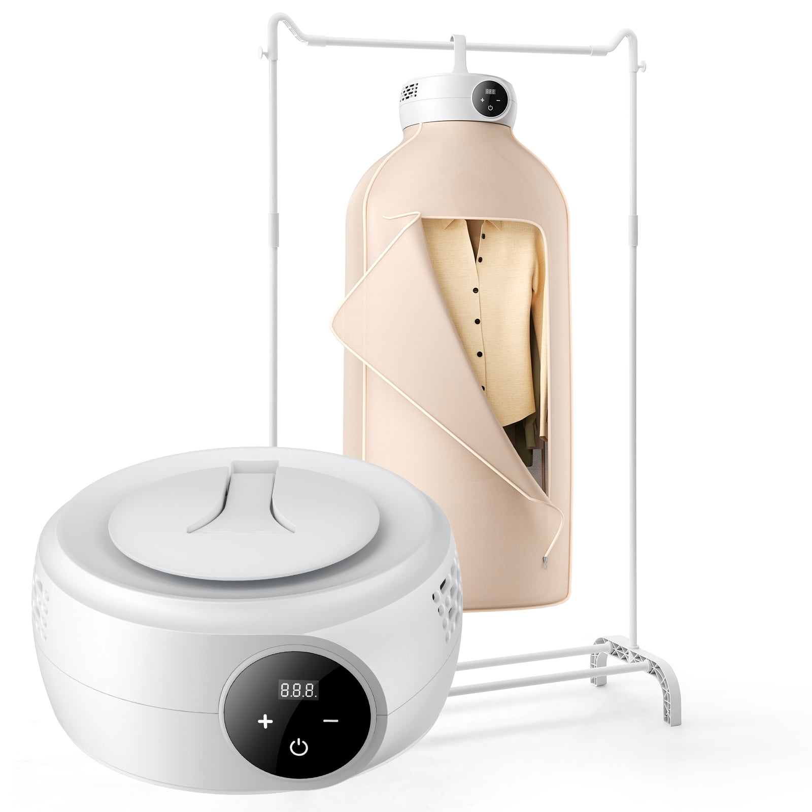 VEVOR Sèche-linge portable, chauffage PTC et affichage LED, sac de séchage, minuterie 5-H, 600W