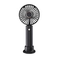 thumbnail image 2 of Black Mini Portable Handheld Small Fan Usb Charging Rechargeable Student Dormitory Office Compact Design Long Battery Life Efficient Cooling Lightweight, 2 of 9