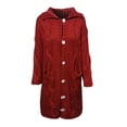 thumbnail image 5 of Women‘s Long Large Classic Cardigans Cable Knit Hood Sweater Oversized Button Duster Coat with Pocket 2024, 5 of 5