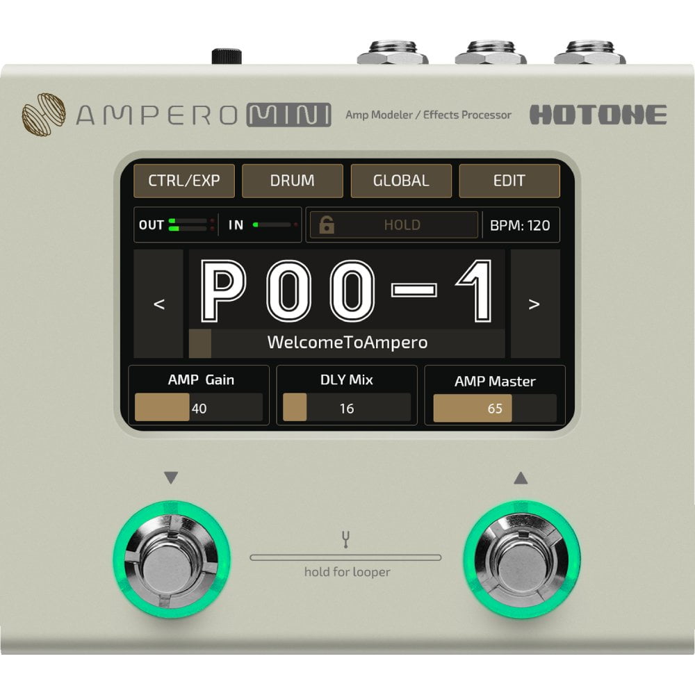 Hotone Ampero Mini エフェクトプロセッサー Hotone Ampero Mini Amp Modeler/Effects Processor Vanilla - Walmart.ca