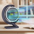 thumbnail image 4 of Boovnll Desk Fan, Adjustable High Speed USB Rechargeable Table Fan Lightweight Compact Quiet Small Fan for Home, Bedroom, Office, Travel, Camping, RVs, Summer Gift, Mini Fan - Fan, 4 of 5