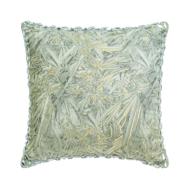 Pillow Case Custom, Silver 14"x14" (35x35 cm) Pillow Covers, Jacquard Silk Crystals Throw Pillows For Sofa, Abstract Pattern Modern Style - Crystal Avatar