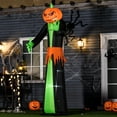 thumbnail image 2 of HOMCOM 9ft Inflatable Halloween Pumpkin Ghos w/Build-in LEDs Party Decor, 2 of 10