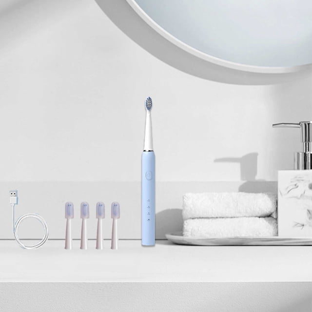 Portable Electric Toothbrush Electric Toothbrush Travel Toothbrush Adult Toothbrush Detachable Battery Toothbrush/ Room Decor