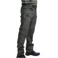 thumbnail image 2 of CEHVOM Men's Pants Multiple Pockets Cargo Trousers Work Wear Combat Safety Cargo Pocket, 2 of 6
