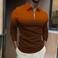 thumbnail image 2 of Pisexur Chandails en Molleton pour Hommes à Manches Longues, Chandail à Col Rabattu, Mode Décontractée, Patchwork de Couleurs Surdimensionné, Chandail-Over, Fermeture Éclair Quart, Chemises de Gym Athlétiques, Chandail en Molleton Grande Taille M-6TG, 2 of 5