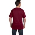 thumbnail image 3 of Hanes Beefy-T Men`s Pocket T-Shirt, S, Cardinal, 3 of 3