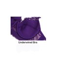 thumbnail image 3 of INSPIRE CHIC Women's Plus Size Full Coverage Padded Floral Underwired Bra, 3 of 5