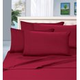 thumbnail image 1 of Mocassi ® 1500 Thread Count Brushed Microfiber Prestige Collection Luxury Bed Sheets Set , Queen, Burgundy, 1 of 2