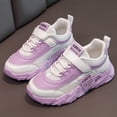 thumbnail image 2 of REDARER Girls' All-Season Sneakers - Breathable Mesh & Hook Loop Design, Non-Slip Comfort for Active Play,Color:Purple,Size:9.5-10 Years, 2 of 9