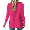 thumbnail image 3 of Grrvtrz Womens One Button Blazer Lightweight Office Work Suit Jacket Stretch Lapel Collar Long Sleeve Jacket with Pockets, 3 of 5