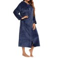 thumbnail image 2 of LSLJS Women's Fashion Fall and Winter New Long Sleeve Zipper Pajamas Home Wear, 2 of 4