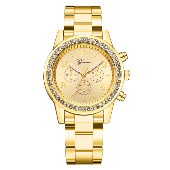 TIMIFIS Watches for Women Women Fashion Watch Clock Stainless Steel Casual Dress Wrist Crystal ummer