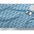 thumbnail image 2 of Soimoi Velvet Fabric Ogee Damask Print Sewing Fabric Yard 58 Inch Wide, 2 of 5