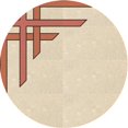 thumbnail image 1 of Ahgly Company Machine Washable Indoor Round Transitional Peru Brown Area Rugs, 5' Round, 1 of 7