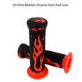 thumbnail image 2 of 7/8\" 22mm Rubber Flame Handle Grips Flame Soft Motorcycle Handlebar Hand, 2 of 6