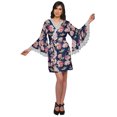 thumbnail image 2 of Moomaya Peignoir en Coton pour Femmes Robe de Chambre Imprimée Courte Peignoir de Douche Nuptiale, 2 of 6