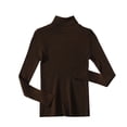 thumbnail image 4 of Yuyuzo Sweaters for Women Long Sleeve Turtlenecks Ribbed Knit Comfy Slim Fitted Basic Pullover Tops, 4 of 5
