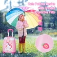 thumbnail image 4 of Costway 2PC Kids Carry On Luggage Set 12" Backpack and 16" Rolling Suitcase for Travel, 4 of 10