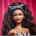thumbnail image 3 of Barbie Signature 65th Anniversary Collectible Doll with Brown Hair and Black and White Gown, 3 of 6