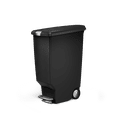 thumbnail image 3 of Simplehuman 40 Liter / 10.6 Gallon Slim Kitchen Step Trash Can With Secure Slide Lock, Black Plastic, 3 of 7