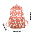 thumbnail image 3 of Lksixu Cute Cow Print Backpack Fashionable And Versatile Large Capacity Backpack Small And Fresh Student Backpack Casual Backpack Storage Bins Organizers and Storage, 3 of 6