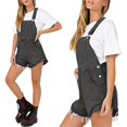 thumbnail image 4 of HBFAGFB Womens Jumpsuit Denim Strap Pants Fashion Shorts Comfortable Rompers with Pockets Grey Size M, 4 of 8