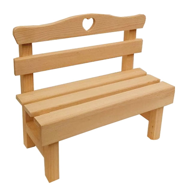 1pc Decorative Mini Bench Porch Chair Miniature Landscape Bench Home Decocration