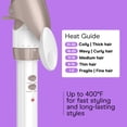 thumbnail image 3 of Conair Double Ceramic Curling Iron, 1.5 inch Barrel, White, 1 Pk, 3 of 11