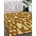thumbnail image 3 of Ahgly Company Tapis d'Intérieur Lavable en Machine Carré Acajou Brun, 6 Pieds Carré, 3 of 7