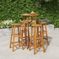 thumbnail image 1 of vidaXL 5 Piece Garden Bar Set Solid Wood Acacia, 1 of 5