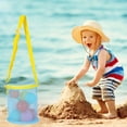 thumbnail image 1 of WIFKLSIIPG Colorful Mesh Beach Bags Portable Foldable Sea Bag with Adjustable Carrying Straps Toy Storage Bag Beach Bags, 1 of 4