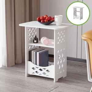 Yannianjz Bedside Table, Small Sized Plastic Modern Style, Nightstand Sofa Side Table, for Bedroom Dormitory Home Storage Organization