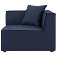 thumbnail image 2 of Modway Saybrook 7-Piece Patio Fabric Upholstered Sectional Sofa in Navy, 2 of 7