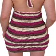 thumbnail image 4 of Women Bodycon Halter Sleeveless Backless Knitted Party Tank Dress, 4 of 6
