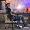 thumbnail image 3 of BestOffice Ergonomic High-Back Office Chair, Executive Swivel Task Chair with Footrest, Lumbar Support & Headrest, Blue, 3 of 7