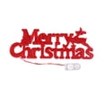 thumbnail image 1 of Merry Christmas Modeling Christmas LED Letter Decoration Wreath Decoration Lights Christmas Lights LED Light, 1 of 2