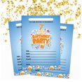 thumbnail image 2 of Darling Souvenir Blue Birthday Invitation Card Printable Fill or Write In Blank Invites Party Supplies Pack Of 28 5 x 7 Inches, 2 of 5