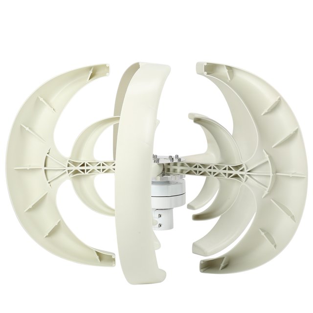 Wind Turbine, 5 Blades Lantern Type Motor Kit Energy Wind Driven Generator 2 Layer 2m/s Start Speed With Controller For Boat For Home 12V,24V,48V