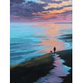 thumbnail image 1 of Qisvanset Sunset Sailboat Canvas Print 12x16 Inch Scenic Home Decor, 1 of 8