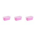 thumbnail image 1 of Thinsony Silica Gel Lightweight And Compact For On--Go Sealed Preservation Box Microwave Lunch Box Silicone Lunch Box pink 800ml 3Set, 1 of 6