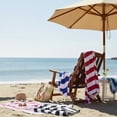 thumbnail image 5 of Serviettes de plage Mainstays à rayures Cabana, lot de 4, multicolores, 5 of 5